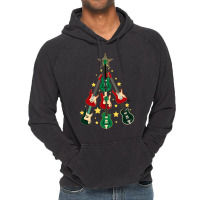 Cool Guitar Christmas Tree Guitar Lovers Christmas Tree Vintage Hoodie | Artistshot