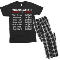 Funny Cuban Spanish Cono Bilingual Slang T Shirt Men's T-shirt Pajama Set | Artistshot