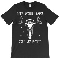 Womens Uterus Shirt Middle Finger Keep Your Laws Off My Body Tank Top T-shirt | Artistshot