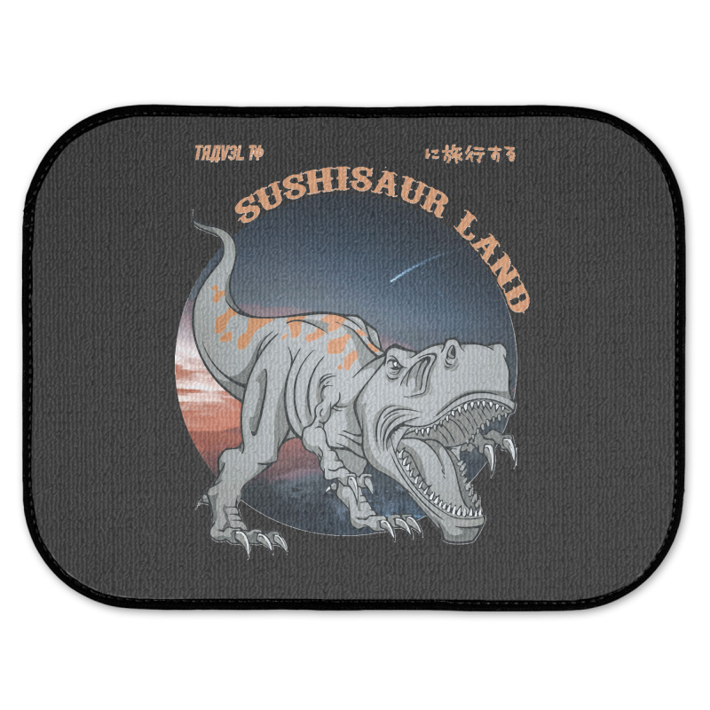 Sushisaur Land White Travel To Sushii Sour Land Rear Car Mat | Artistshot