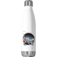 Sushisaur Land White Travel To Sushii Sour Land Stainless Steel Water Bottle | Artistshot