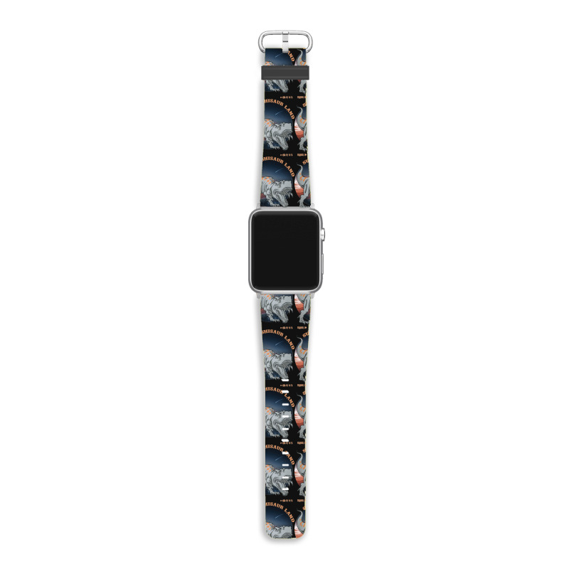 Sushisaur Land White Travel To Sushii Sour Land Apple Watch Band | Artistshot