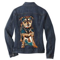 Dog Life Ladies Denim Jacket | Artistshot