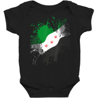 Syria Revolution Green Syrian Flag Free Syria T Shirt Baby Bodysuit | Artistshot