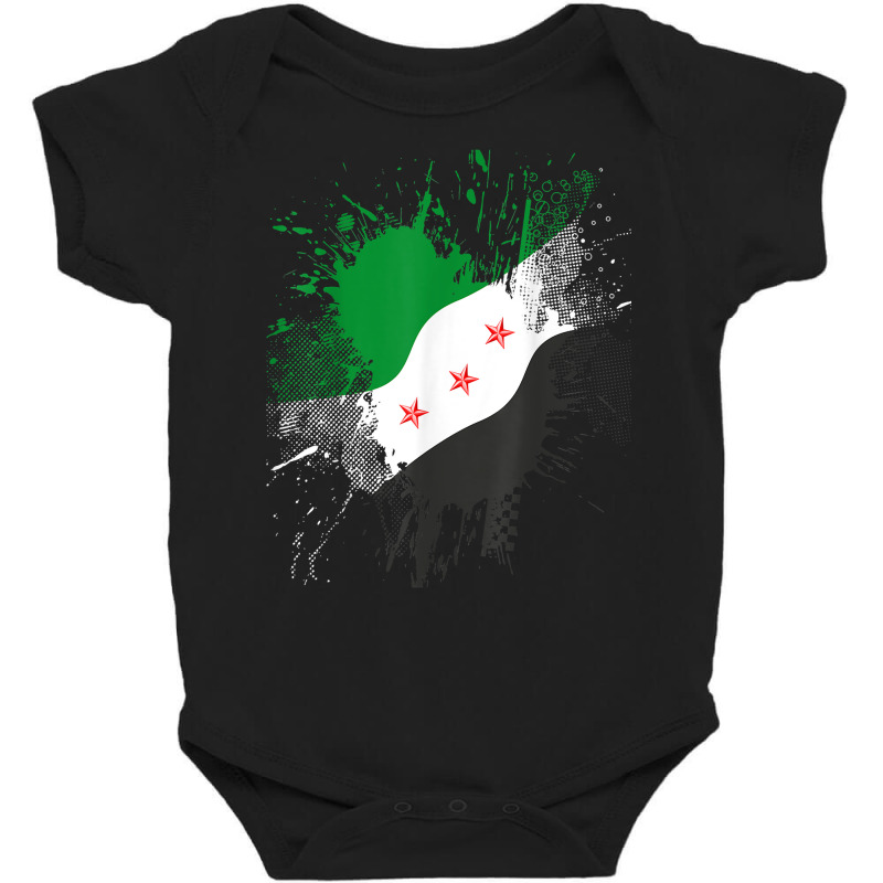 Syria Revolution Green Syrian Flag Free Syria T Shirt Baby Bodysuit | Artistshot