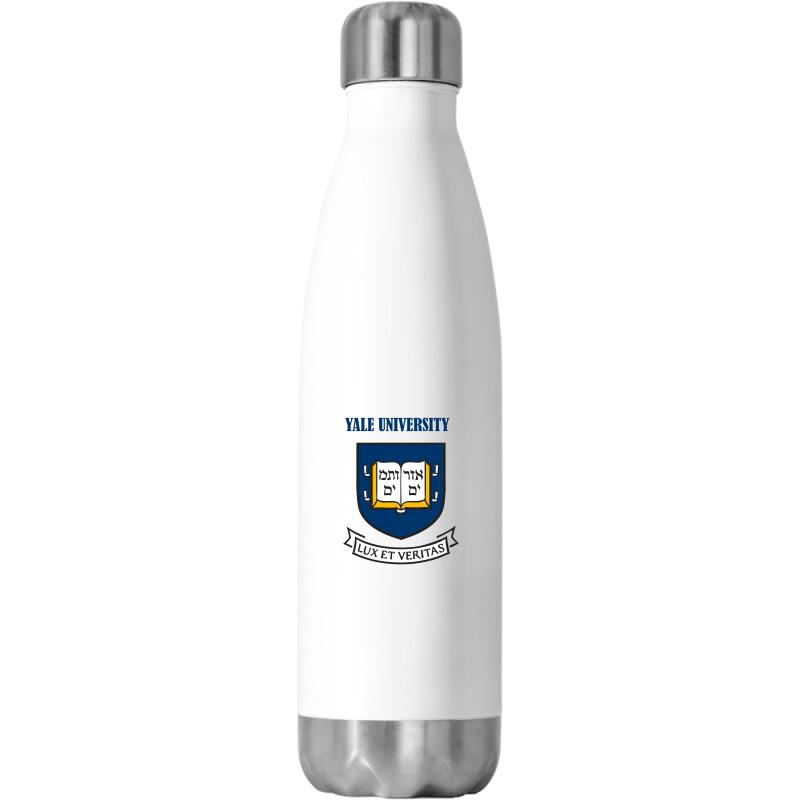 Yale University Shield 1 Stainless Steel Water Bottle By Tranthi9