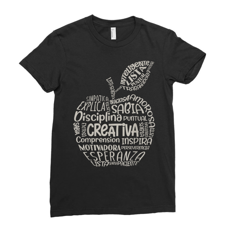 Spanish Bilingual Maestra Teacher T Shirt Ladies Fitted T-Shirt by kubleryeonkenx | Artistshot