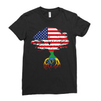 Ethiopian Ethiopia T Shirt Gift For Ethiopian People T Shirt Ladies Fitted T-shirt | Artistshot