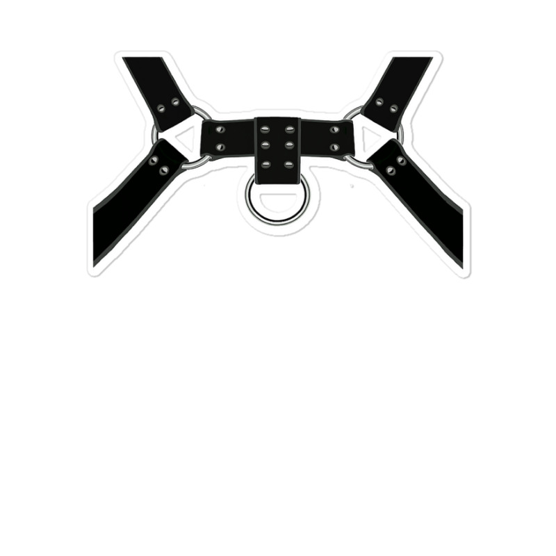 Black Leather Harness Print Bsdm Kink Gay Leather Pride Sticker | Artistshot