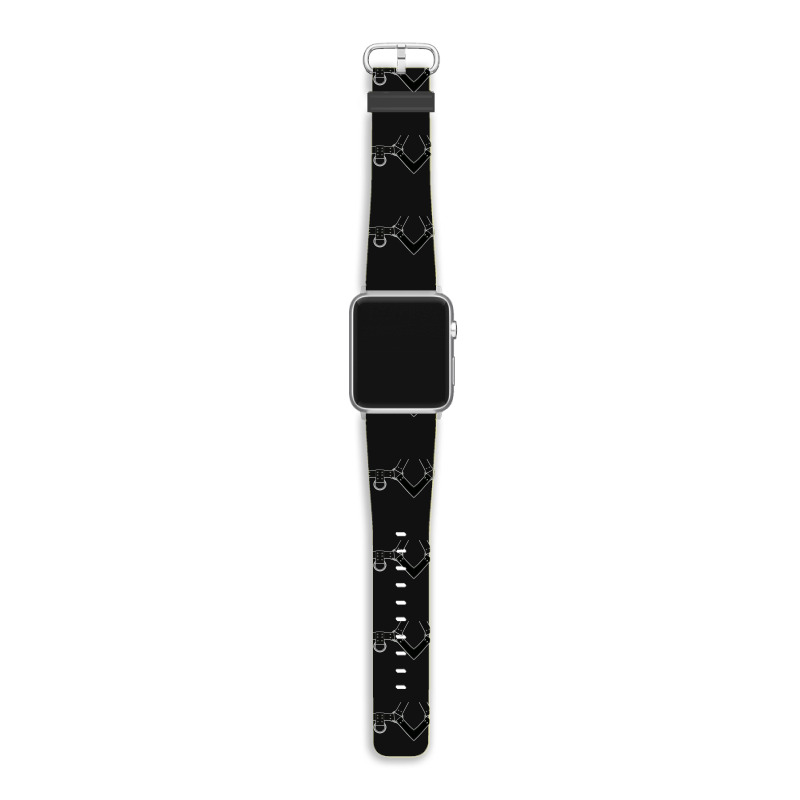 Black Leather Harness Print Bsdm Kink Gay Leather Pride Apple Watch Band | Artistshot