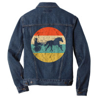 Horse Racing Owner Retro Vintage Equitation Harness Racing T Shirt Men Denim Jacket | Artistshot