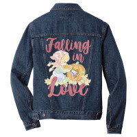 Precious Moments Falling In Love Seasonal Pumpkin Sweatshirt Men Denim Jacket | Artistshot