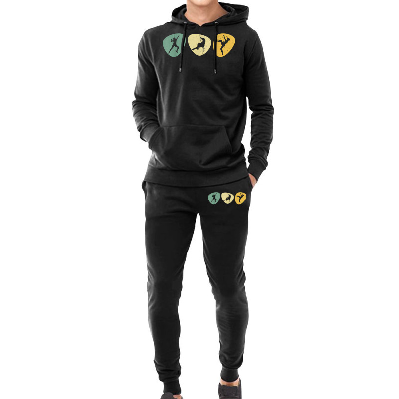 Climber Rock Climbing Vintage Bouldering T Shirt Hoodie & Jogger Set | Artistshot