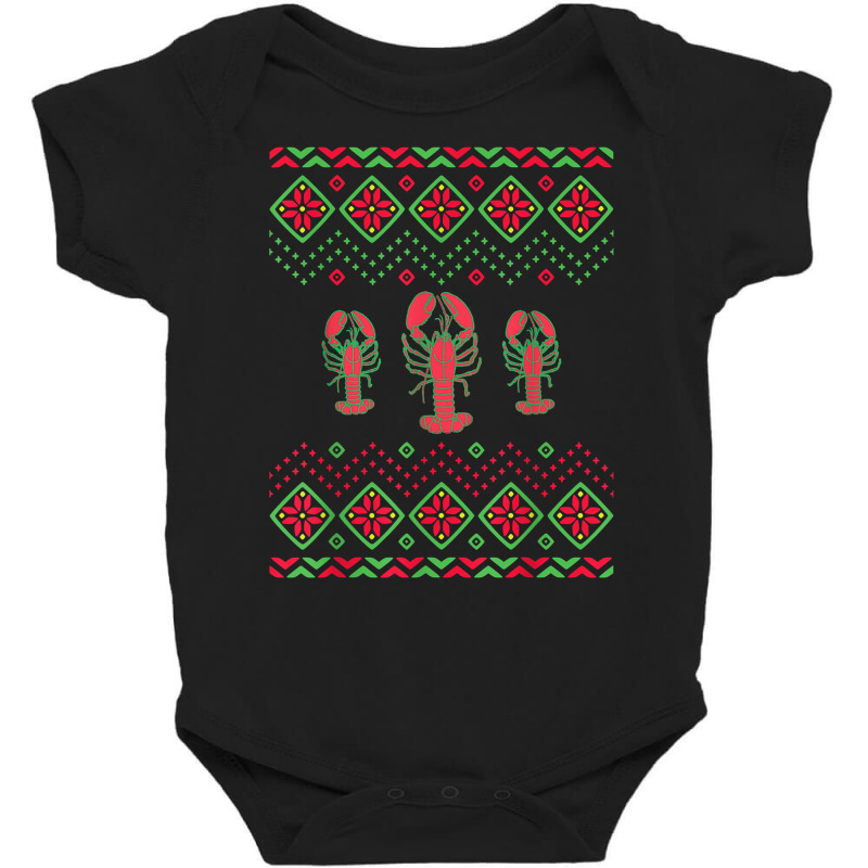 Christmas Crustacean Core Lobster T Shirt Baby Bodysuit | Artistshot