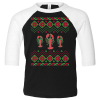 Christmas Crustacean Core Lobster T Shirt Toddler 3/4 Sleeve Tee | Artistshot