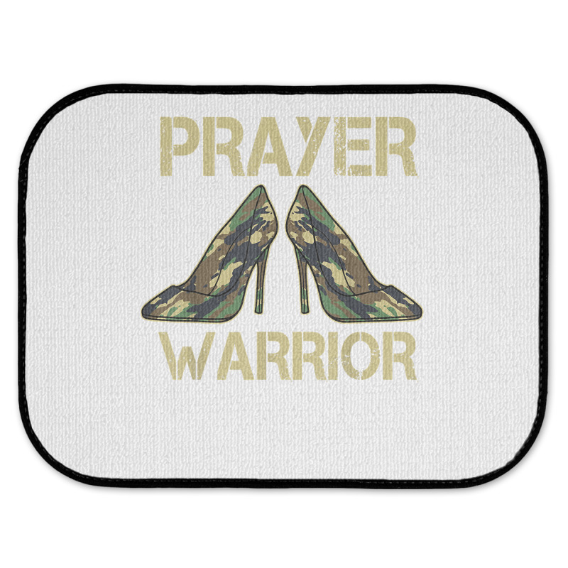 Camo Heels Prayer Warrior Faith God Jesus Christian T Shirt Rear Car Mat | Artistshot