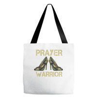 Camo Heels Prayer Warrior Faith God Jesus Christian T Shirt Tote Bags | Artistshot