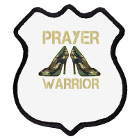 Camo Heels Prayer Warrior Faith God Jesus Christian T Shirt Shield Patch | Artistshot