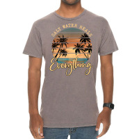 Saltwater Heals Everything Retro Summer Vacation Beach Funny T Shirt Vintage T-shirt | Artistshot