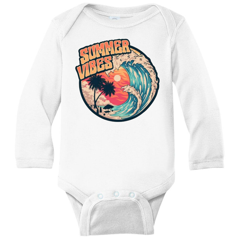 Summer Vibes Tee Long Sleeve Baby Bodysuit | Artistshot