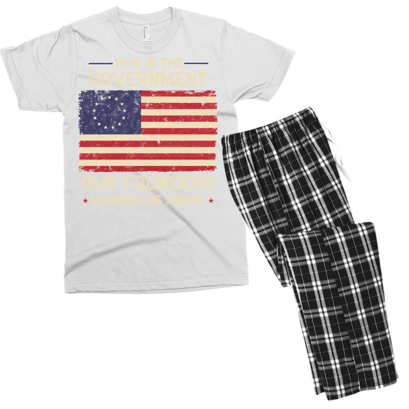 This Is The Government Our Founders Warned Us About Patriot Long Sleev Men's T-shirt Pajama Set | Artistshot