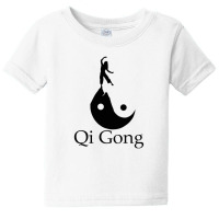 Black Silhouette Art Of Qigong Baby Tee | Artistshot