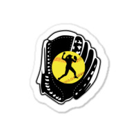 Softball Gift Shortstop 2nd Base 3rd Outfield Mitt Equipment Pullover Sticker | Artistshot