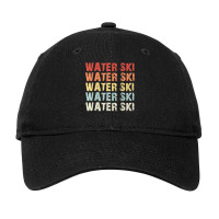 Retro Water Ski Lover Gift Waterski Love Gifts Skiing T Shirt Adjustable Cap | Artistshot