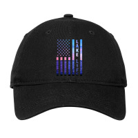 Lake Life American Flag Dock Sunset Wakeboarder Power Boat Adjustable Cap | Artistshot