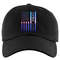 Lake Life American Flag Dock Sunset Wakeboarder Power Boat Kids Cap | Artistshot