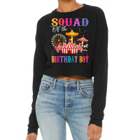 Squad Of The Birthday Boy Ringmaster Circus Birthday Party T Shirt Cropped Sweater | Artistshot