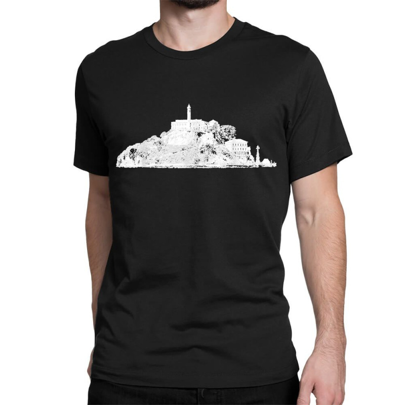 San Francisco I Love Alcatraz Vintage Skyline Bay California Classic T-shirt by AnaMercedesContreras | Artistshot