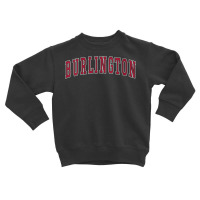 Womens Burlington North Carolina Souvenir College Style Red Text V Nec Toddler Sweatshirt | Artistshot