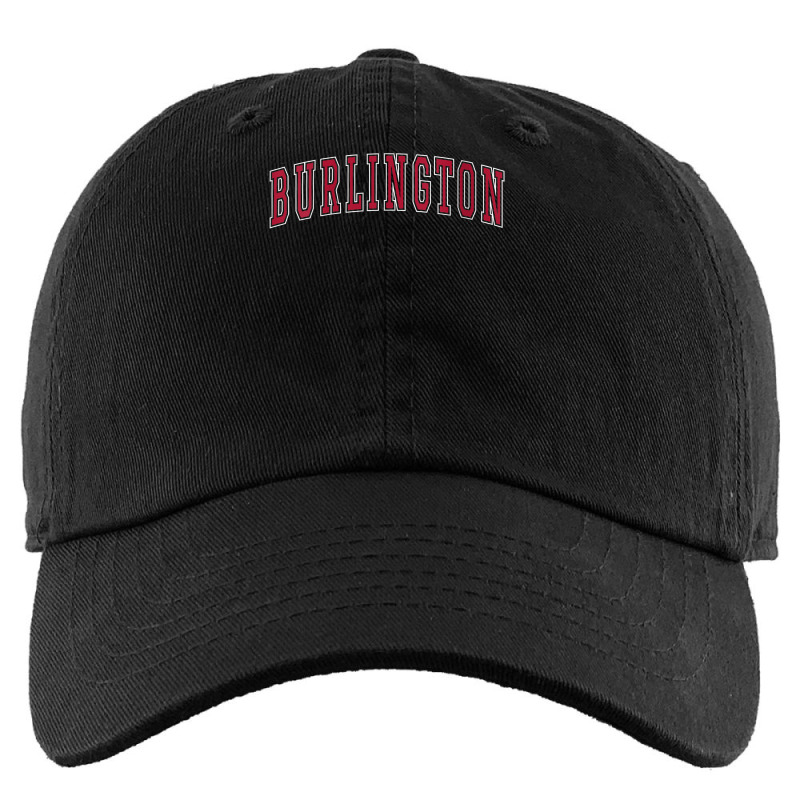 Womens Burlington North Carolina Souvenir College Style Red Text V Nec Kids Cap | Artistshot