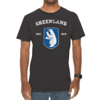 Vintage Coat Of Arms Greenland Vintage T-shirt | Artistshot