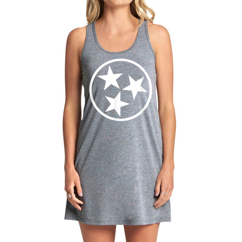 State Flag Of Tennessee Orange And White T Shirt Tank Dress by nurselrveigelcci | Artistshot