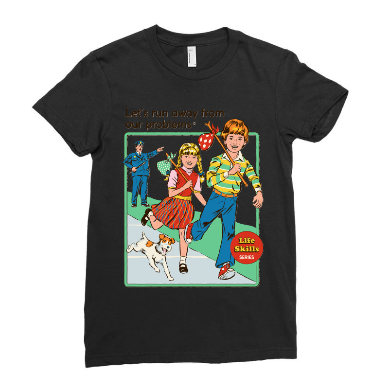 Lets Run Away Classic Ladies Fitted T-Shirt by cm-arts | Artistshot