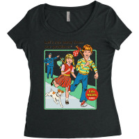 Lets Run Away Classic Women's Triblend Scoop T-shirt | Artistshot