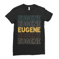 Eugene Eugene Eugene Eugene Eugene Ladies Fitted T-shirt | Artistshot