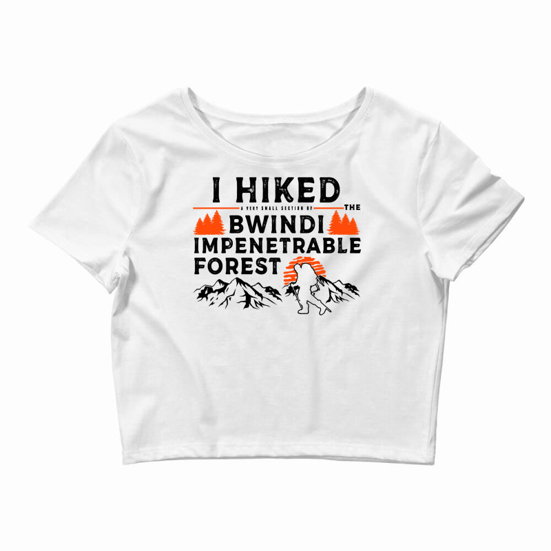 Hiked A Small Section   Bwindi Impenetrable Forest Hiker Long Sleeve T Crop Top by cm-arts | Artistshot