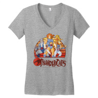 Thundercats Group Retro Sunset Tank Top Women's V-neck T-shirt | Artistshot