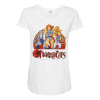 Thundercats Group Retro Sunset Tank Top Maternity Scoop Neck T-shirt | Artistshot