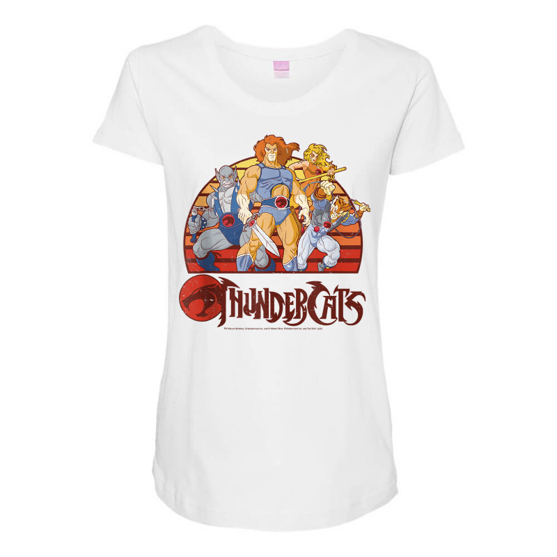 Thundercats Group Retro Sunset Tank Top Maternity Scoop Neck T-shirt by nuzhetanopo | Artistshot