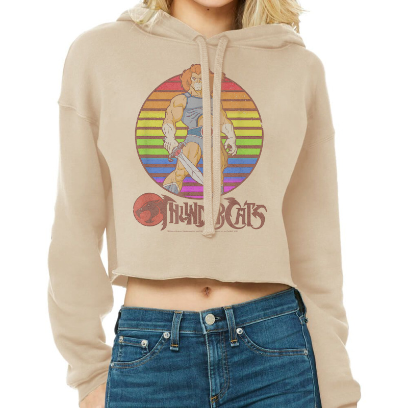 Thundercats Lion O Rainbow Sunset Poster T Shirt Cropped Hoodie by nuzhetanopo | Artistshot