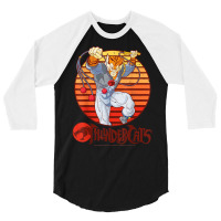 Thundercats Tygra Retro Sunset Portrait T Shirt 3/4 Sleeve Shirt | Artistshot