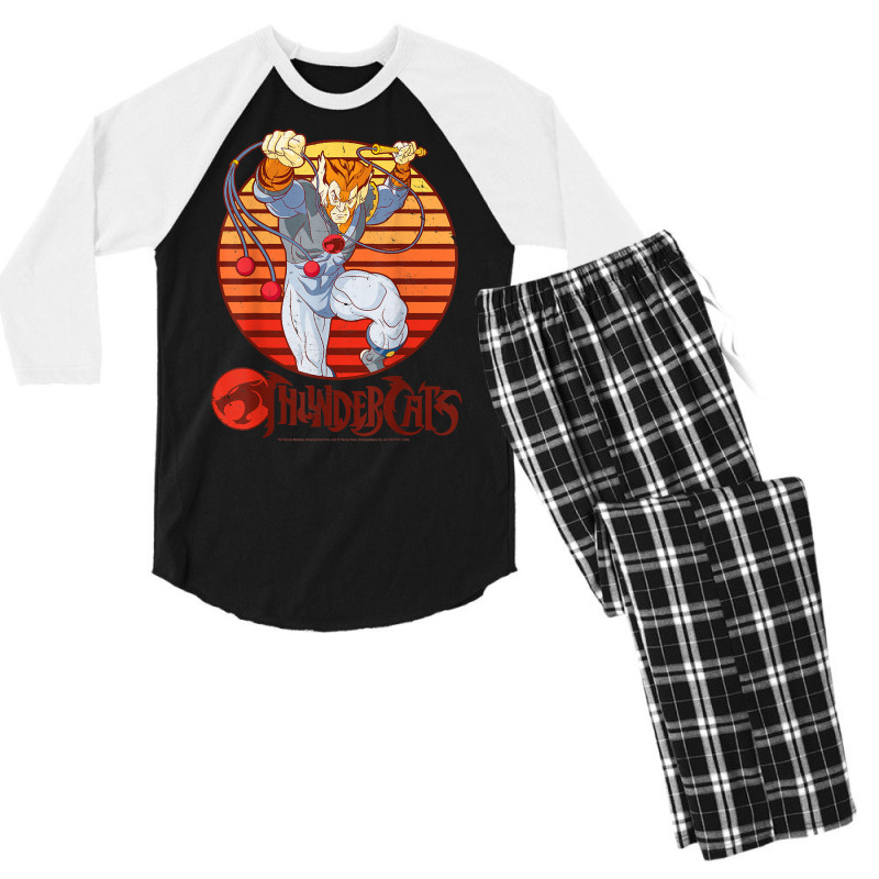 Thundercats Tygra Retro Sunset Portrait T Shirt Men's 3/4 Sleeve Pajama Set by nuzhetanopo | Artistshot