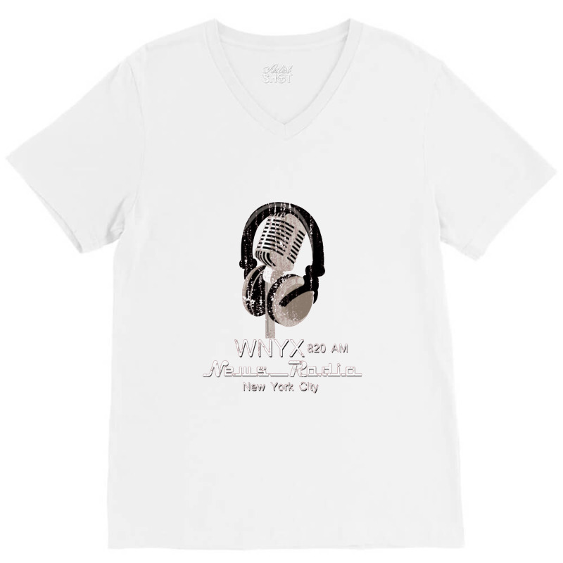 News Radio Ad Concept V-neck Tee | Artistshot