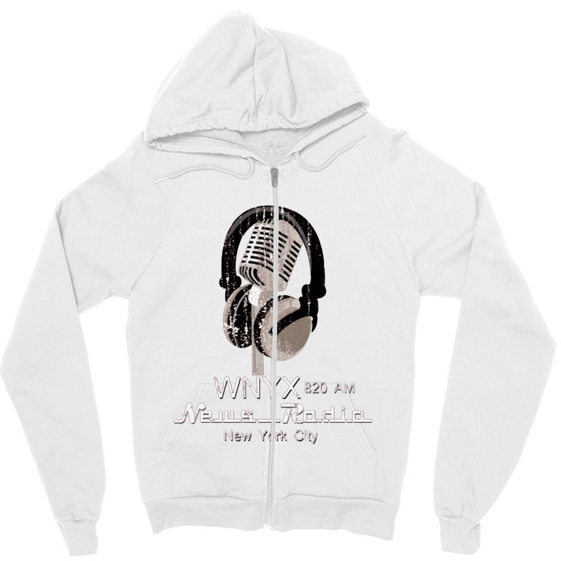 News Radio Ad Concept Zipper Hoodie | Artistshot