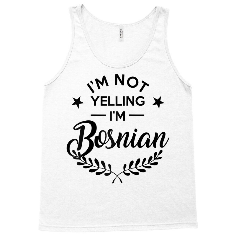 I'm Not Yelling I'm Bosnian Raglan Baseball Tee Tank Top by cm-arts | Artistshot