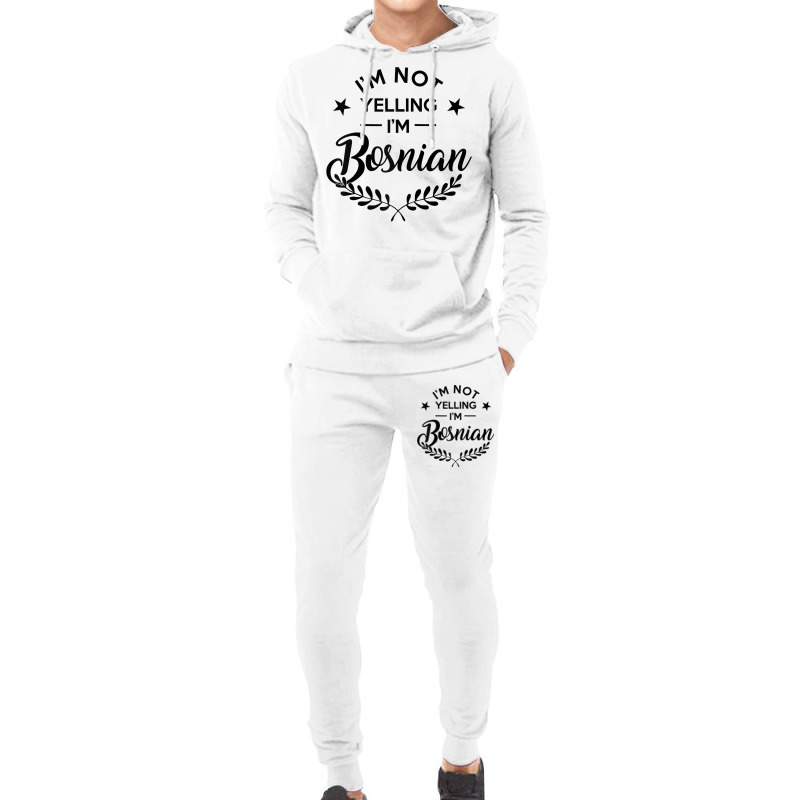 I'm Not Yelling I'm Bosnian Raglan Baseball Tee Hoodie & Jogger set by cm-arts | Artistshot